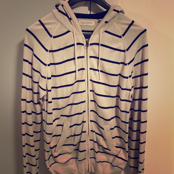Old Rye Zip Up Sweater with Hood - Picture 1 of 4
